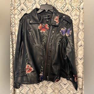 XL Colleen Lopez Faux Soft Leather Coat